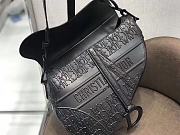 Bagsaaa Dior Saddle Black Dior Oblique Embossed Calfskin - 25.5 x 20 x 6.5 cm - 5