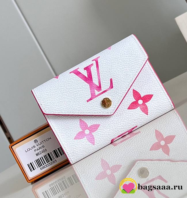 Bagsaaa Louis Vuitton Victorine Pink Wallet - M82406 - 12x9cm - 1