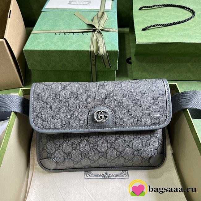 Bagsaaa Gucci Ophidia GG grey belt bag - 24x17x4cm - 1