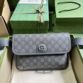 Bagsaaa Gucci Ophidia GG grey belt bag - 24x17x4cm