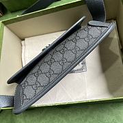 Bagsaaa Gucci Ophidia GG grey belt bag - 24x17x4cm - 5
