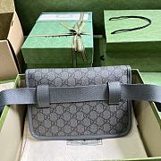 Bagsaaa Gucci Ophidia GG grey belt bag - 24x17x4cm - 4