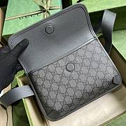 Bagsaaa Gucci Ophidia GG grey belt bag - 24x17x4cm - 2