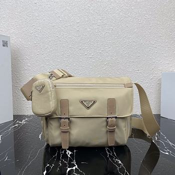 	 Bagsaaa Prada Re-Nylon beige shoulder bag - 27x20.5x12cm