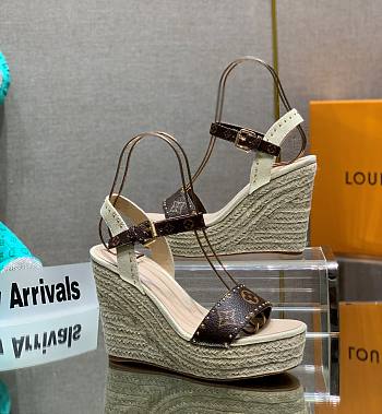 Bagsaaa Louis Vuitton Wedge Sandals 