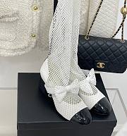 	 Bagsaaa Chanel Mary Janes Resille Calfskin Long White - 1
