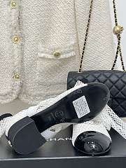 	 Bagsaaa Chanel Mary Janes Resille Calfskin Long White - 5