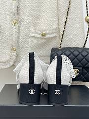 	 Bagsaaa Chanel Mary Janes Resille Calfskin Long White - 2