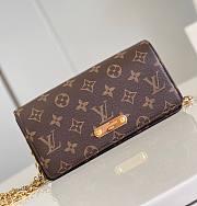 Bagsaaa Louis Vuitton Lily wallet on chain monogram - 20.5x10x3.5cm - 1