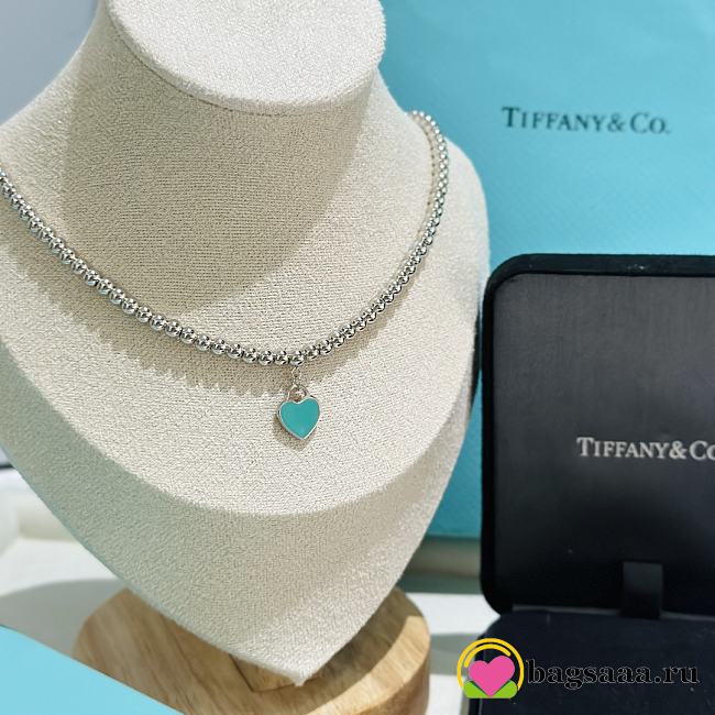 Bagsaaa Tiffany&Co Blue Heart Necklace - 1