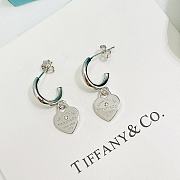 Bagsaaa Tiffany&Co Heart Silver Earrings - 3