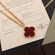 Bagsaaa Van Cleef & Arpels Clover Red Necklace - 6