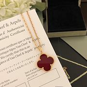 Bagsaaa Van Cleef & Arpels Clover Red Necklace - 4