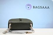 Bagsaaa YSL Nikki Bag In Lambskin Green - H20 x W28 x D8.5 cm - 6