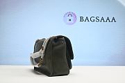 Bagsaaa YSL Nikki Bag In Lambskin Green - H20 x W28 x D8.5 cm - 2