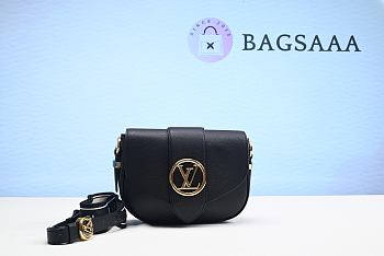 Bagsaaa Louis Vuitton LV Pont 9 Soft PM Black - 21x15x6cm