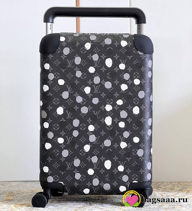 Bagsaaa Louis Vuitton  LV x YK Horizon 55 Black and silver Rolling Luggage - M10122  - 1