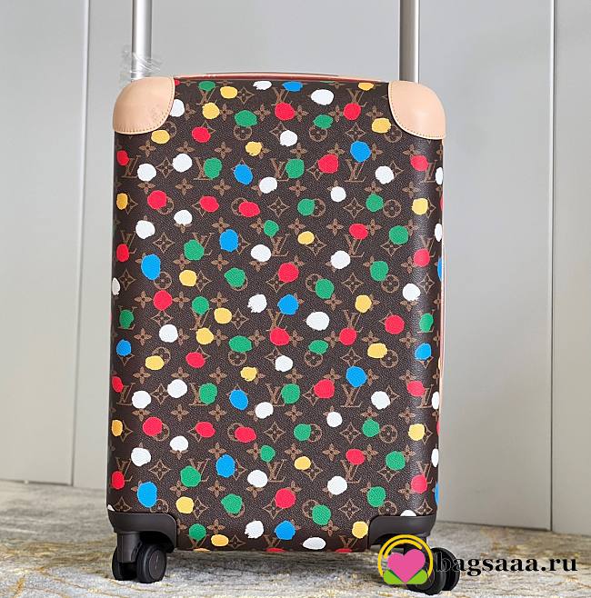 Bagsaaa Louis Vuitton LV x YK Horizon 55 Monogram canvas 3D Painted Dots Rolling Luggage - M10118 - 1