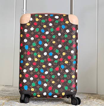 Bagsaaa Louis Vuitton LV x YK Horizon 55 Monogram canvas 3D Painted Dots Rolling Luggage - M10118
