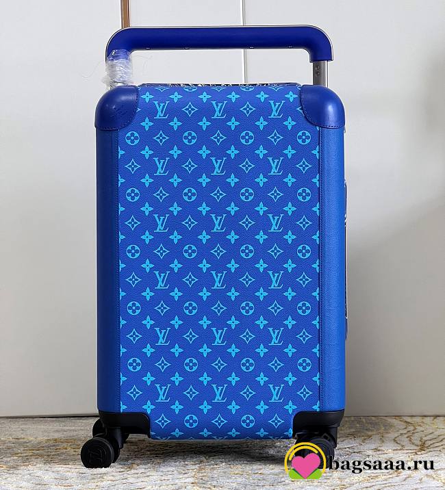 Bagsaaa Louis Vuitton Rolling Luggage Horizon 55 Blue Monogram - 1