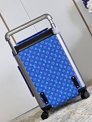 Bagsaaa Louis Vuitton Rolling Luggage Horizon 55 Blue Monogram - 4