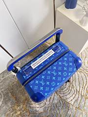 Bagsaaa Louis Vuitton Rolling Luggage Horizon 55 Blue Monogram - 3