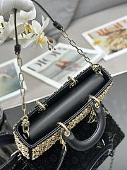 Bagsaaa Dior Lady D-Joy Medium Black - 26 x 13.5 x 5cm - 5