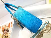 Bagsaaa Dior Lady Mini Blue - 17cm - 4