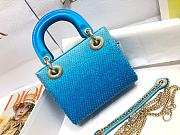 Bagsaaa Dior Lady Mini Blue - 17cm - 3