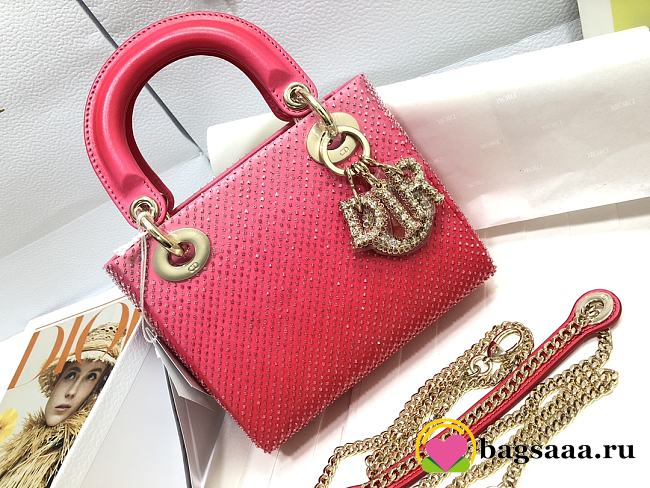 	 Bagsaaa Dior Lady Mini Pink - 17cm - 1