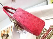 	 Bagsaaa Dior Lady Mini Pink - 17cm - 2