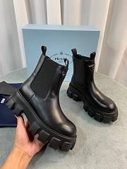 Bagsaaa Prada Monolith brushed leather boots Prada Logo - 3