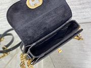 	 Bagsaaa Dior Montaigne Messenger Black Bag - 18*4.5*10cm - 4