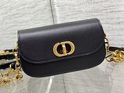 	 Bagsaaa Dior Montaigne Messenger Black Bag - 18*4.5*10cm - 2
