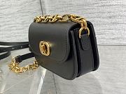	 Bagsaaa Dior Montaigne Messenger Black Bag - 18*4.5*10cm - 3