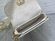 Bagsaaa Dior Montaigne Messenger White Bag - 18*4.5*10cm - 3
