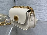 Bagsaaa Dior Montaigne Messenger White Bag - 18*4.5*10cm - 2