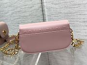 	 Bagsaaa Dior Montaigne Messenger Pink Bag - 18*4.5*10cm - 4