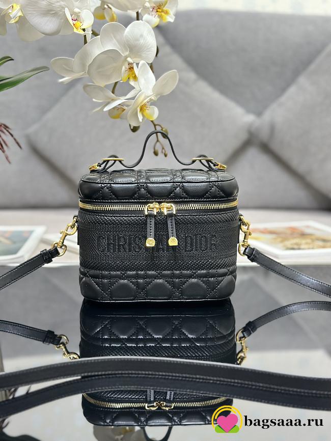 Bagsaaa Dior Small Dior Travel Vanity Black Bag - 18.5 x 13 x 10.5cm - 1