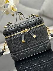 Bagsaaa Dior Small Dior Travel Vanity Black Bag - 18.5 x 13 x 10.5cm - 5
