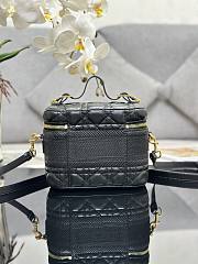 Bagsaaa Dior Small Dior Travel Vanity Black Bag - 18.5 x 13 x 10.5cm - 4