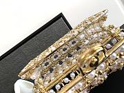 Bagsaaa Chanel Evening Bag Golden-Tone Metal & Imitation Pearls - 17x11X6cm - 5