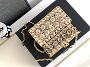 Bagsaaa Chanel Evening Bag Golden-Tone Metal & Imitation Pearls - 17x11X6cm - 4