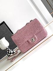 Bagsaaa Chanel Flap Bag Glitter Crystal Pink Bag - 1