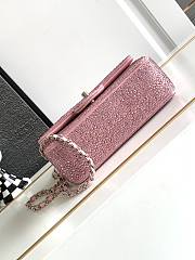 Bagsaaa Chanel Flap Bag Glitter Crystal Pink Bag - 3