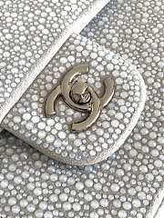 	 Bagsaaa Chanel Flap Bag Glitter Crystal Silver Bag - 2
