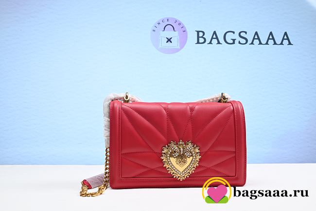 Bagsaaaa Dolce & Gabbana Medium 'Devotion' Bag In Quilted Nappa Leather  - 1