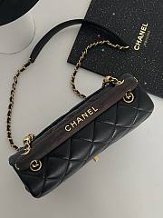 Bagsaaa Chanel Flap Black Bag - 21*13.5*6cm - 5