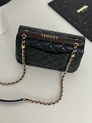 Bagsaaa Chanel Small Flap Bag With Top Handle AS4151 Black - 13.5 × 21 × 6 cm - 2