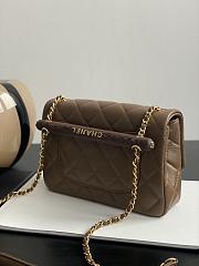 	 Bagsaaa Chanel Flap Brown Bag - 21*13.5*6cm - 6